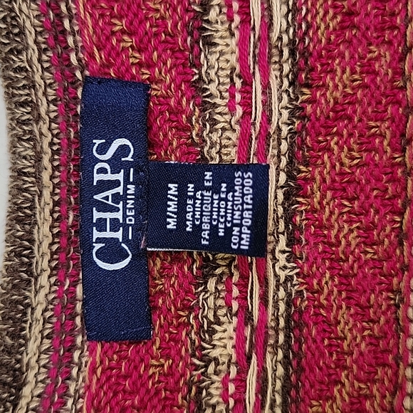 Women Linen Boho Cotton open front  Multicolor Striped Cardigan Sweater | size M - Picture 8 of 16